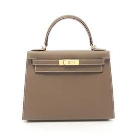 Hermès-Hermes Kelly 28 Handbag-Brown
