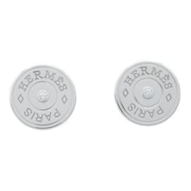 Hermès-Hermes HERMES Gunbird Clous de Sel Serie Earrings-Golden,Other