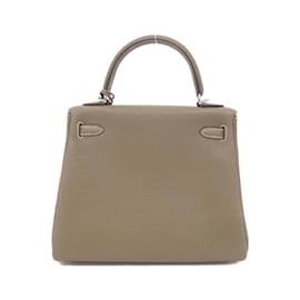 Hermès-Sac à main Hermes Kelly 25 cm-Taupe
