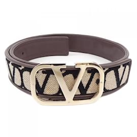 Valentino-Ceinture Standard Valentino Garavani-Marron,Noir,Beige