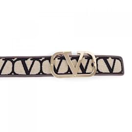 Valentino-Ceinture Standard Valentino Garavani-Marron,Noir,Beige