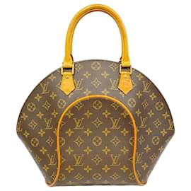 Louis Vuitton-Sac à main Louis Vuitton Monogram Ellipse MM-Marron