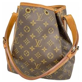 Louis Vuitton-Sac à épaule Petit Noé Monogram Louis Vuitton-Marron