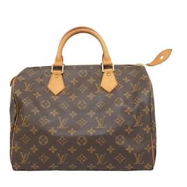 Louis Vuitton-Sac à main Louis Vuitton Monogram Speedy 30-Marron