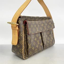 Louis Vuitton-Sac à épaule Louis Vuitton Monogram Vivacite GM-Marron