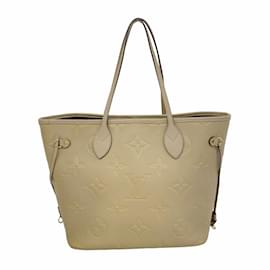 Louis Vuitton-Sac tote Neverfull MM en Monogram Empreinte Louis Vuitton-Gris