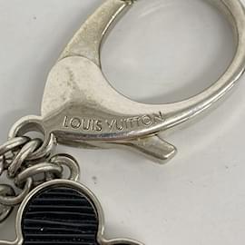 Louis Vuitton-Louis Vuitton Epi Bijoux Sac Fleur deux Keychain-Black,Silvery