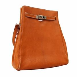 Hermès-Hermes Shoulder Bag Kelly Sport Polk Gold E Stamp-Golden