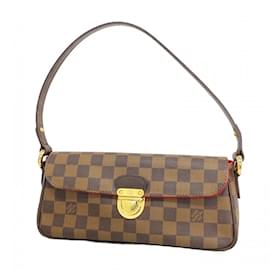 Louis Vuitton-Sac à épaule Louis Vuitton Damier Ravello PM-Damier ebène