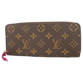 Louis Vuitton-Portefeuille Long Louis Vuitton Monogram Clemence M42119-Rose