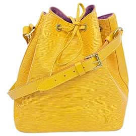 Louis Vuitton-Sac à épaule Petit Noé Epi Louis Vuitton-Jaune