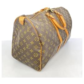 Louis Vuitton-Louis Vuitton Boston Bag Monogram Keepall 45-Brown