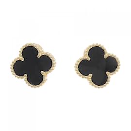 Van Cleef & Arpels-Van Cleef & Arpels Vintage Alhambra Earrings-Golden