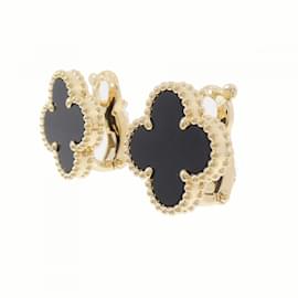Van Cleef & Arpels-Van Cleef & Arpels Vintage Alhambra Earrings-Golden