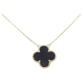 Van Cleef & Arpels-Van Cleef & Arpels Vintage Alhambra Necklace-Golden