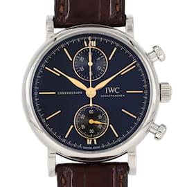 IWC-IWC Portofino Chronograph 39 IW391404 Stainless Steel Wristwatch-Other