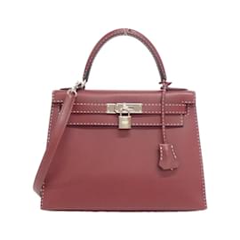 Hermès-Hermes Kelly 28cm Handbag in Rouge H-Red