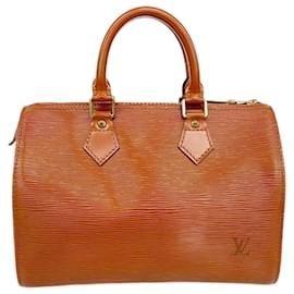 Louis Vuitton-Sac à main Louis Vuitton Epi Speedy 25-Marron