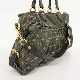 Louis Vuitton-Sac à main Louis Vuitton Monogram Denim Neo Cavi MM-Noir
