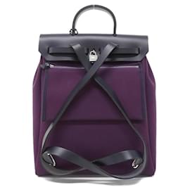 Hermès-Hermes Airbag Zip A De Backpack-Blue