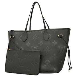 Louis Vuitton-Sac tote Neverfull MM en Monogram Empreinte Louis Vuitton-Noir
