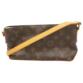 Louis Vuitton-Sac à épaule Trotter Monogram Louis Vuitton-Marron