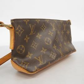 Louis Vuitton-Sac à épaule Trotter Monogram Louis Vuitton-Marron