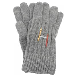 Hermès-Gants chauds Hermes Gray-Marron