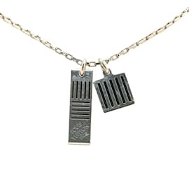 Louis Vuitton-Collier Couleurs Damier Louis Vuitton-Noir,Argenté