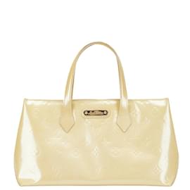 Louis Vuitton-Sac à main Louis Vuitton Monogram Vernis Wilshire PM-Beige,Corail