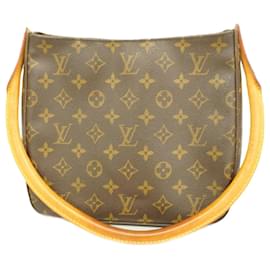 Louis Vuitton-Sac à main Louis Vuitton Monogram Looping MM-Marron