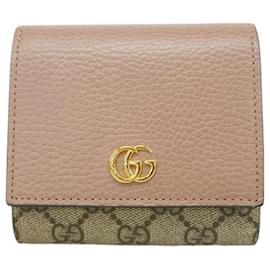 Gucci-Gucci GG Marmont Supreme Bi-Fold Wallet-Beige