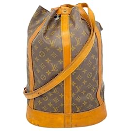 Louis Vuitton-Sac à épaule Randonne GM Monogram Louis Vuitton-Marron