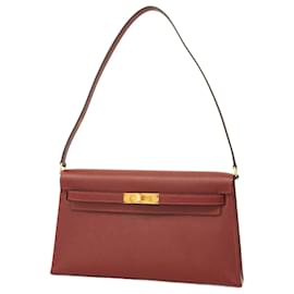 Hermès-Hermes Kelly Elan Shoulder Bag in Rouge H-Red