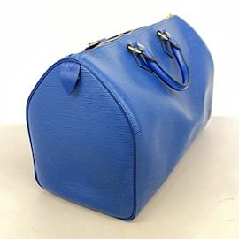 Louis Vuitton-Sac à main Louis Vuitton Epi Speedy 35-Bleu