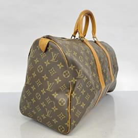 Louis Vuitton-Louis Vuitton Monogram Keepall 45 Boston Bag-Brown