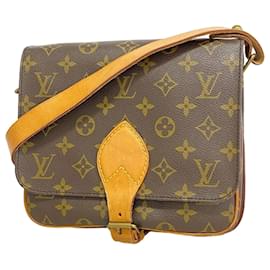Louis Vuitton-Sac à épaule Cartesier MM Monogram Louis Vuitton-Marron
