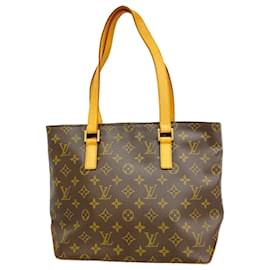 Louis Vuitton-Sac cabas Piano Monogram Louis Vuitton-Marron