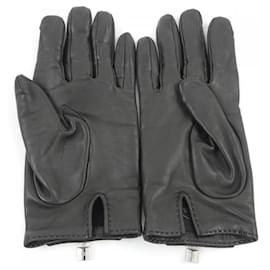 Hermès-Gants chauds noirs Hermes-Noir