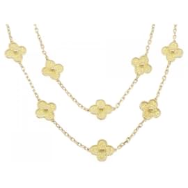 Van Cleef & Arpels-Van Cleef & Arpels Vintage Alhambra 20 Motif Necklace-Other