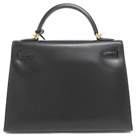 Hermès-Hermes Kelly 32cm Handbag-Black