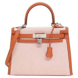 Hermès-Hermes Kelly 28cm Handbag-Cream
