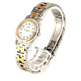 Hermès-Hermes Clipper Combi CL4.220 SSxGP Quartz Watch-Other