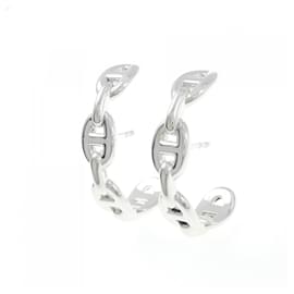 Hermès-Hermes 925 Silver Stud Earrings-Other