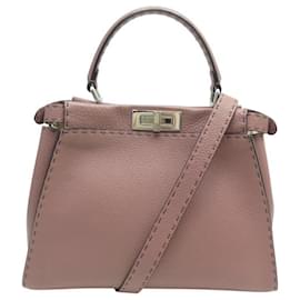 Fendi-NEW FENDI PEEKABOO MEDIUM 8BN290 LEATHER SHOULDER BAG-Other