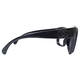 Chanel-NEUF LUNETTES DE SOLEIL CHANELPAPILLON LOGO CC 71382 NOIR BOITE SUNGLASSES-Noir