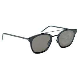 Saint Laurent-NINE SAINT LAURENT 508622 SL28 BLACK METAL SUNGLASSES-Black