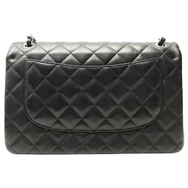 Chanel-NEUF SAC A MAIN CHANEL TIMELESS GRAND CLASSIQUE JUMBO LEATHER HANDBAG-Noir