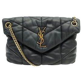 Yves Saint Laurent HANDTASCHE SAINT LAURENT LOULOU PUFFER SMALL 577476 Schwarz