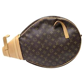 Louis Vuitton-VINTAGE HOUSE TENNIS RACKET CASE LOUIS VUITTON MONOGRAM CANVAS COVER-Brown